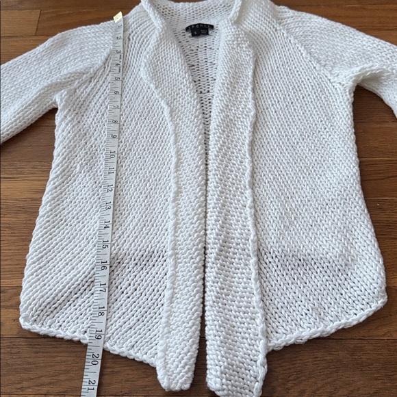 🐚 Theory white loose knit open cardigan. Size S. - Picture 6 of 7